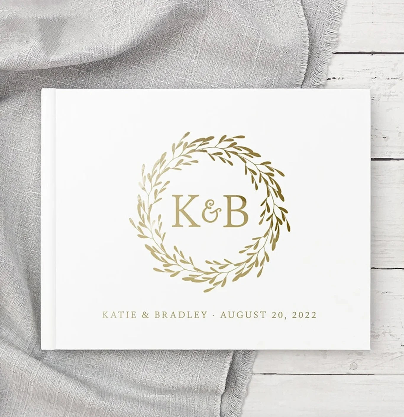 Personalized Wedding Guest Book Anniversary Birthday Baptism Decor Message Book Couples Keepsake Book Signing Book Photo Albums