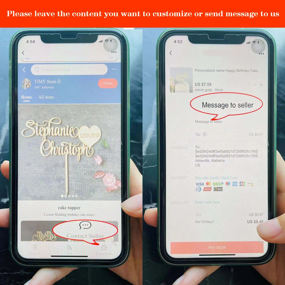 Personalized Guestbook Wedding Signature Acrylic Mirror Guest Book Custom Groom Bride Name Guestbook Event Party Gift