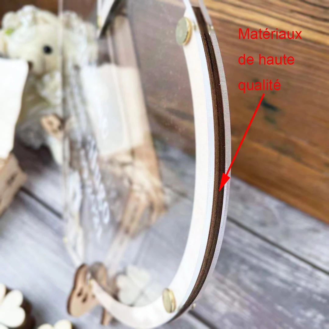 Personalized  Signature Baptism Guest book Kids Name Date Baptême For Baptism Party Decoration Batby Shower