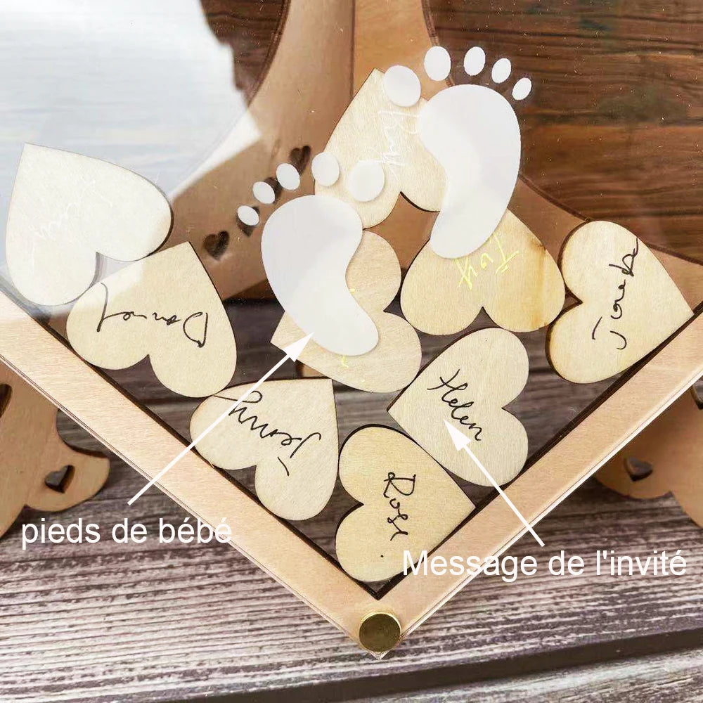 Personalized  Signature Baptism Guest book Kids Name Date Baptême For Baptism Party Decoration Batby Shower