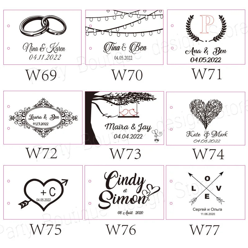 Personalized Wedding Guest Book, Wedding Photo Album Gift Custom Bride & Groom Wooden Kraft Guest Book