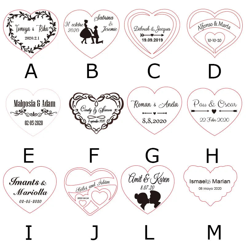 Transparent Wedding Guest Book, Guest Book, Heart-Shaped Flashing Silver Frame Guest Book, Heart-Shaped Guest Book