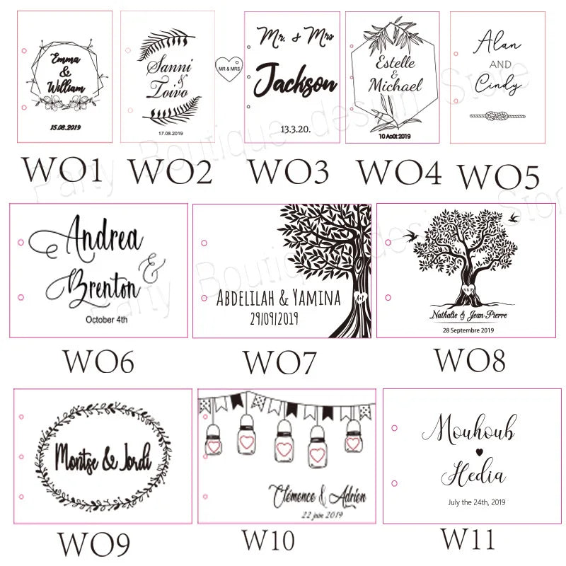 Personalized Wedding Guest Book, Wedding Photo Album Gift Custom Bride & Groom Wooden Kraft Guest Book