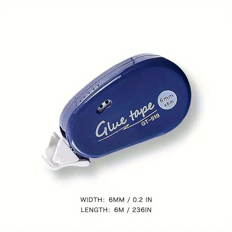 6m*6mm Double Sided Adhesive Dots Tape Handbook Glue Tape DIY Scrapbooking Collage Roller Glue Stationery Office School Supplies