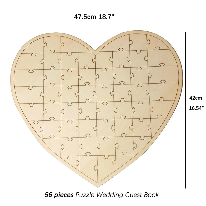 Wedding Guest Book Alternative - Wedding Decor-Drop Heart Guestbook New Wooden Heart-Shaped Guest Drop Box 60 Hearts Box