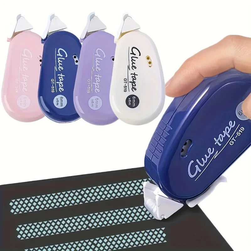 6m*6mm Double Sided Adhesive Dots Tape Handbook Glue Tape DIY Scrapbooking Collage Roller Glue Stationery Office School Supplies