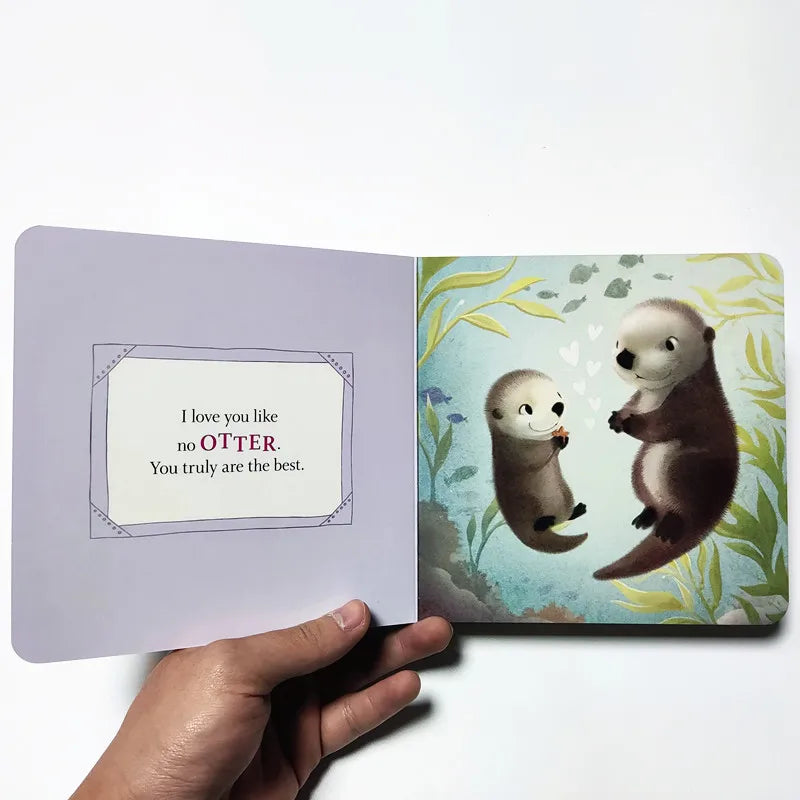 English Children's Parent-child Interactive Cardboard Book 'I Love You Like No Otter'