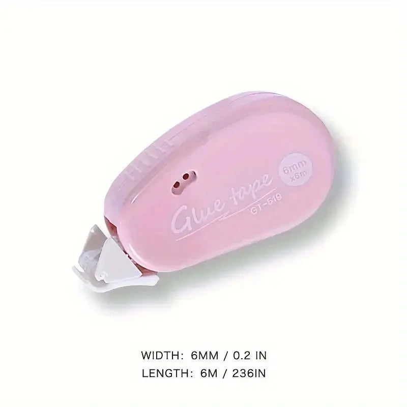 6m*6mm Double Sided Adhesive Dots Tape Handbook Glue Tape DIY Scrapbooking Collage Roller Glue Stationery Office School Supplies