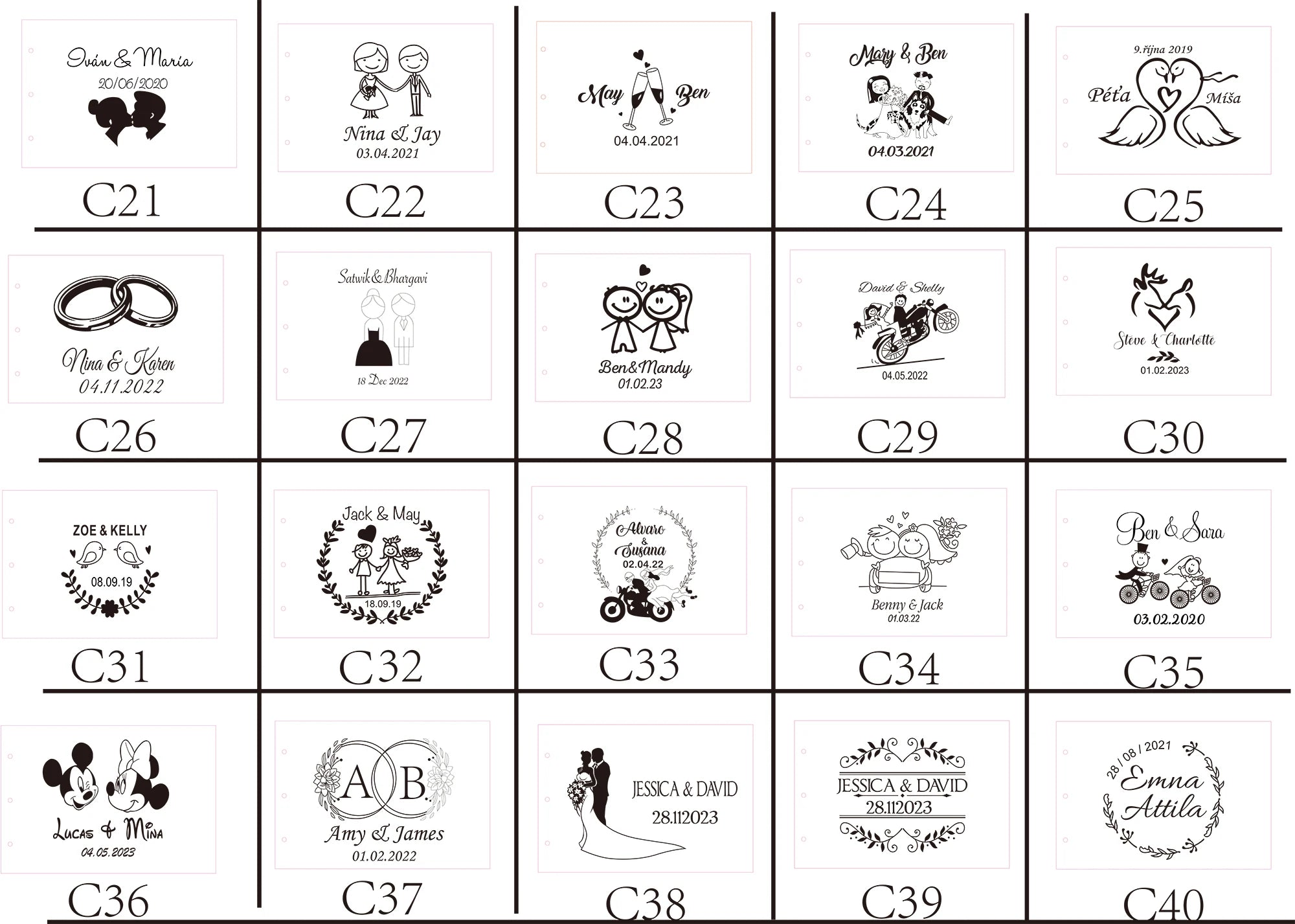 Personalized Wedding Anniversary Bridal Shower Guest Book Gift for Couple Memory Book Wedding Keepsake Advice Book Photo Prop