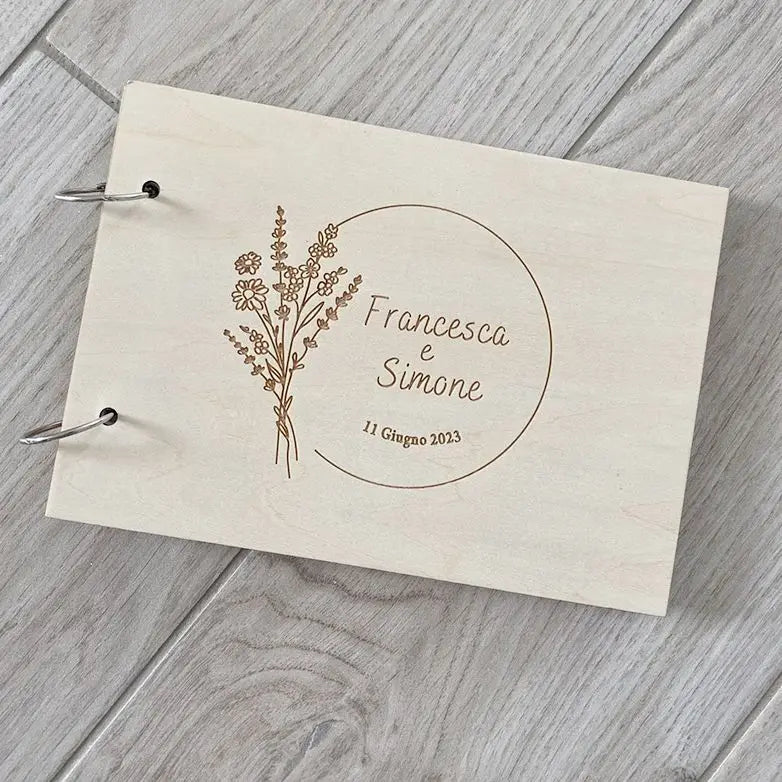 Personalized Wedding Anniversary Bridal Shower Guest Book Gift for Couple Memory Book Wedding Keepsake Advice Book Photo Prop