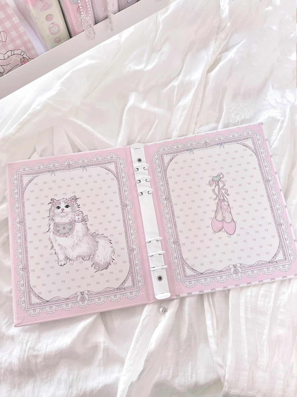 Cute Ragdoll Binder A5 4 Grid 3inch Photocard Holder Idol Photo Collect Book Card Album for Polaroid instax Girl Gift