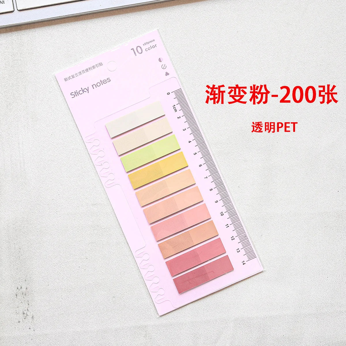 200 Sheets Transparent Sticky Notes Self-Adhesive Reading Annotation for Books Notepad Bookmarks Memo Pad Index Tabs