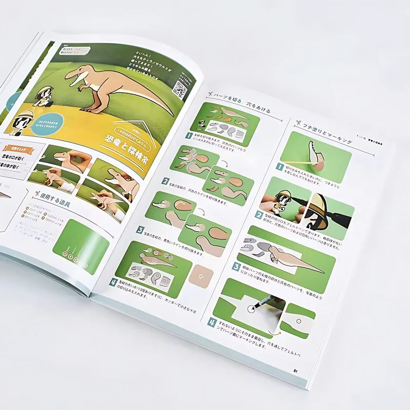 Japanese Edition Cute Girl Paper Puppet Pepako+ Cartoon Manga Book Official Handmade Books Art Formula Set Author Wasu