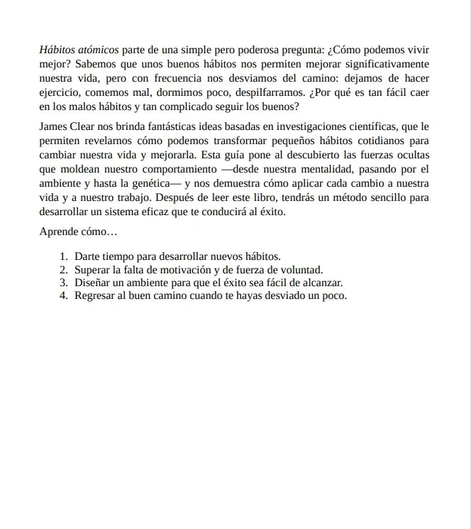 Hábitos atomicos,James Clear From，Atomic Habits, Tiny Habits to Great Results,Adult Self-Management Best Sellers(Spanish)