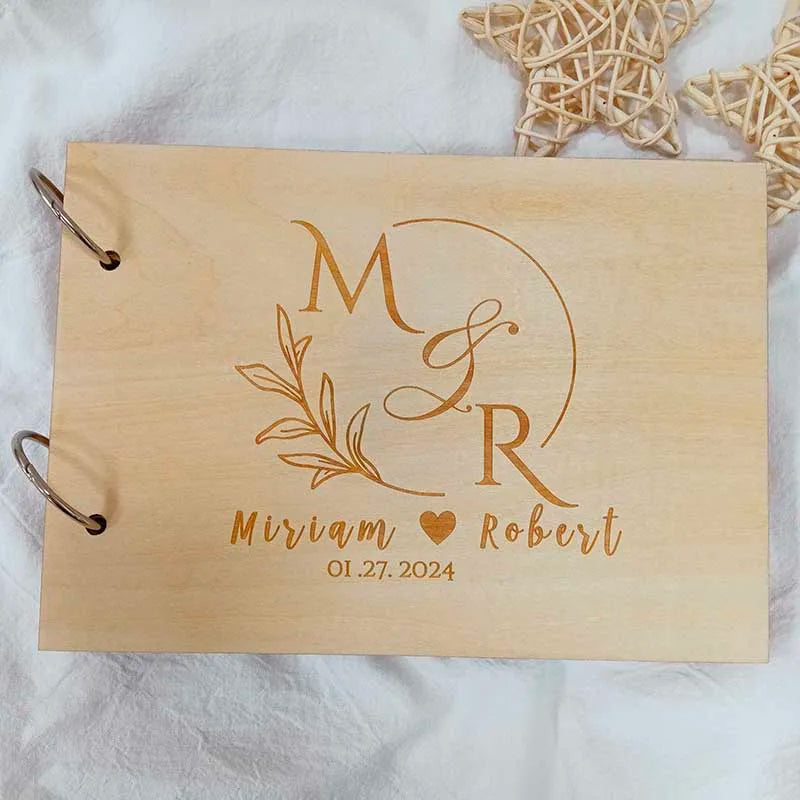 Custom Wedding Guestbook Rustic Wedding Decoration Mariage Signature Guestbook Party Decor Favor Anniversary Wedding Gifts