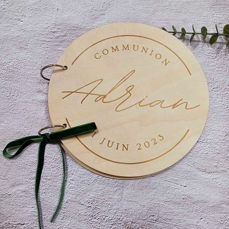 Personalized Wooden Guestbook Wedding Guestbook Baby Shower Decorations Boy Girl Party Supplies Communion Details For Guests