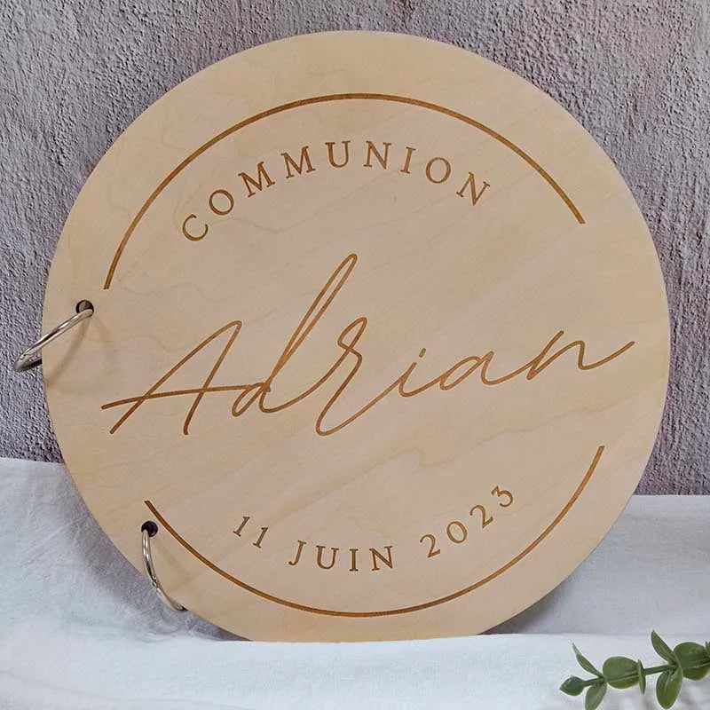 Personalized Wooden Guestbook Wedding Guestbook Baby Shower Decorations Boy Girl Party Supplies Communion Details For Guests