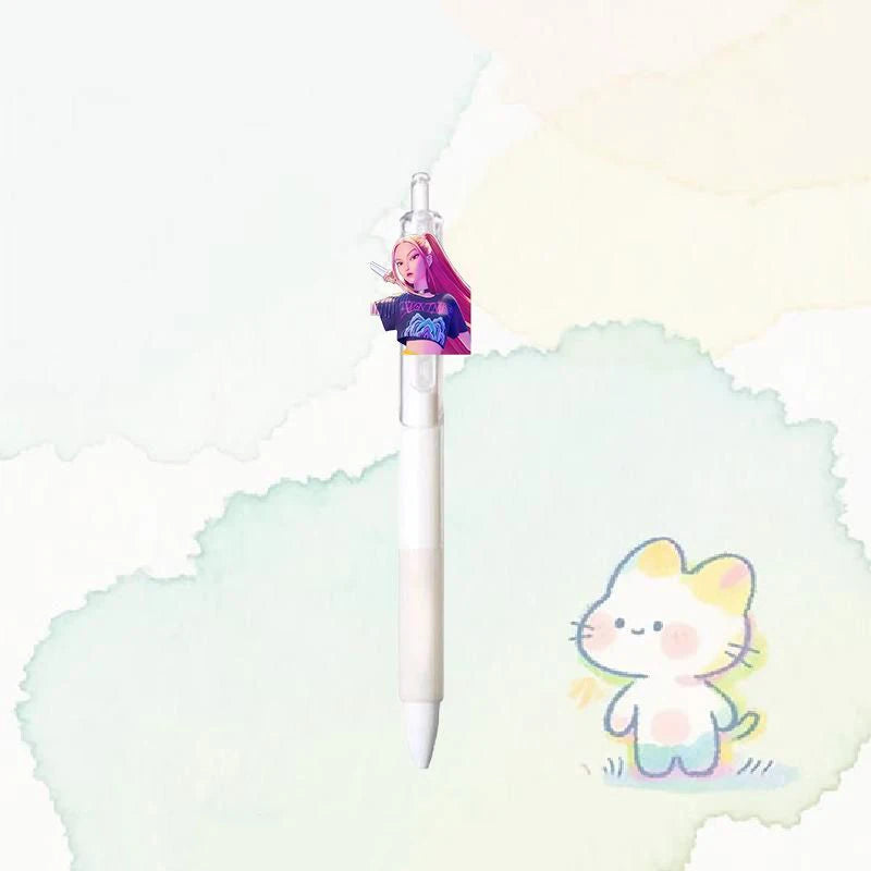 Kpop DDemon Hunter Notebook Acrylic Loose Leaf A7 Notebook Creative Rumi Mira Zoey Saja Cartoon DIY Notebook Student Stationery