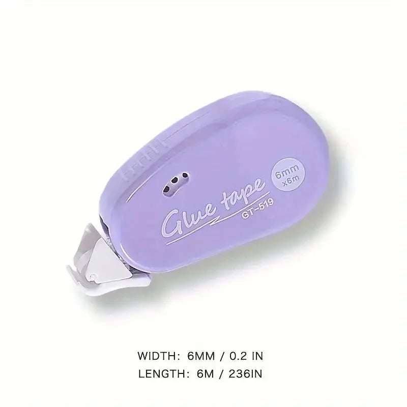 6m*6mm Double Sided Adhesive Dots Tape Handbook Glue Tape DIY Scrapbooking Collage Roller Glue Stationery Office School Supplies