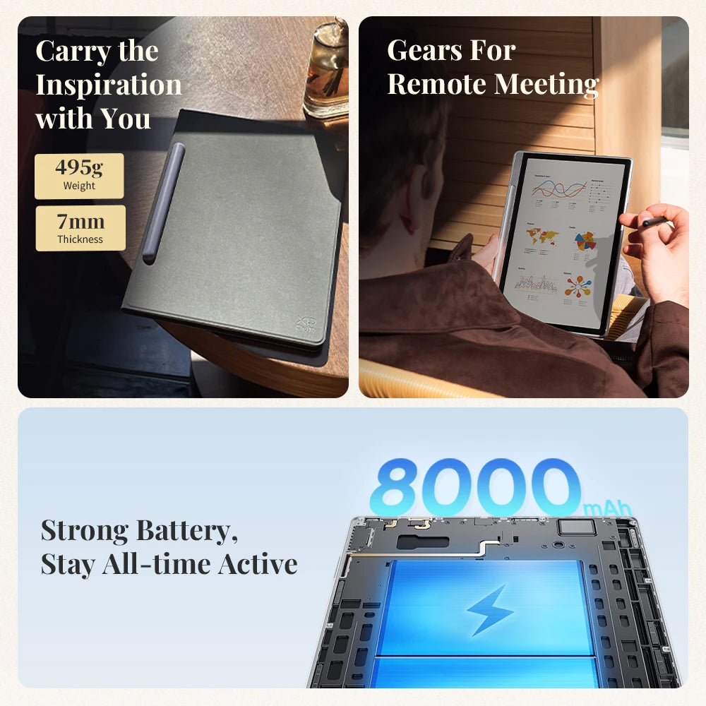 XPPen Magic Note Pad 3-in-1 Color Smart Note Book E-book Reader Android Tablet Ink Paper Light Nature Color 90HZ Refresh Rate