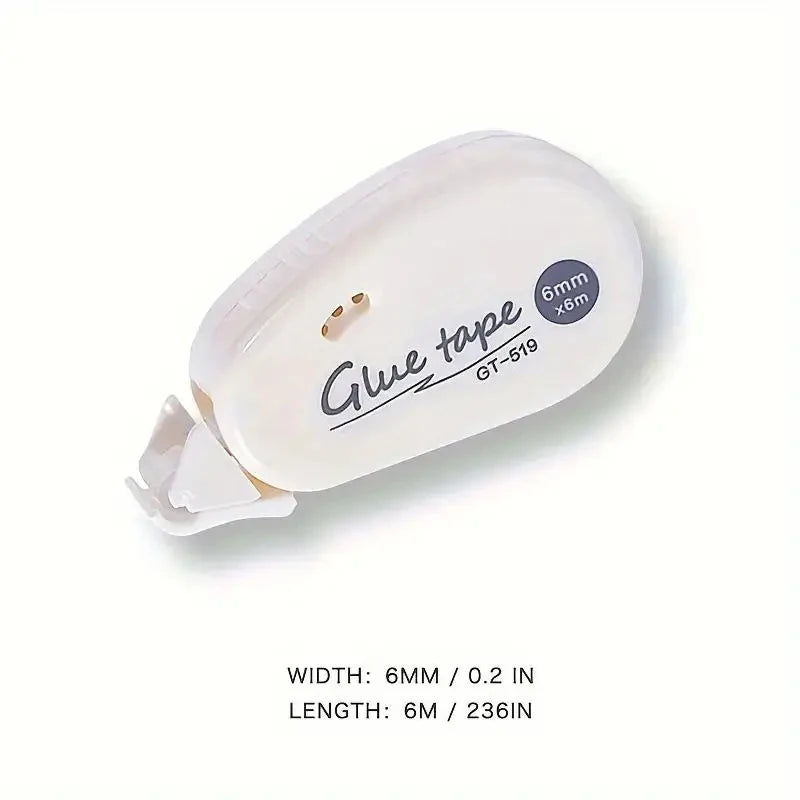 6m*6mm Double Sided Adhesive Dots Tape Handbook Glue Tape DIY Scrapbooking Collage Roller Glue Stationery Office School Supplies