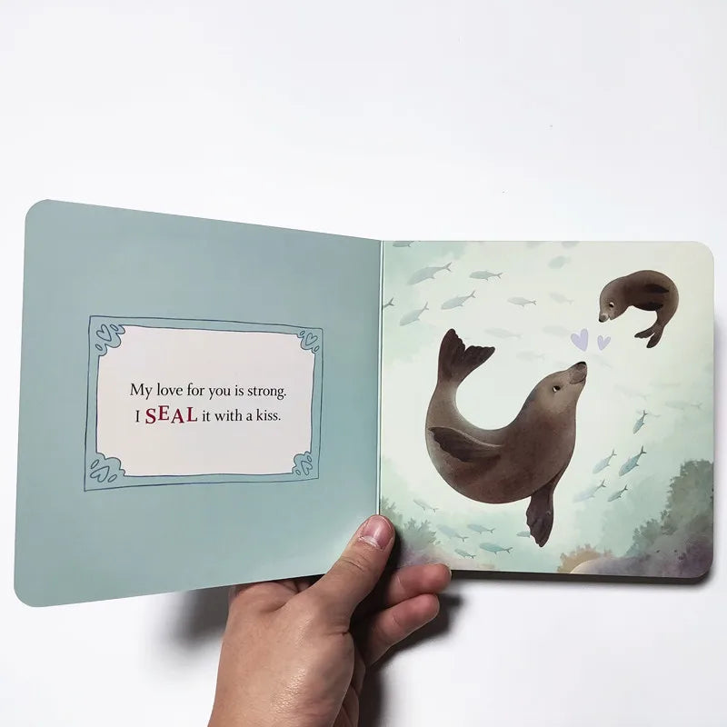 English Children's Parent-child Interactive Cardboard Book 'I Love You Like No Otter'