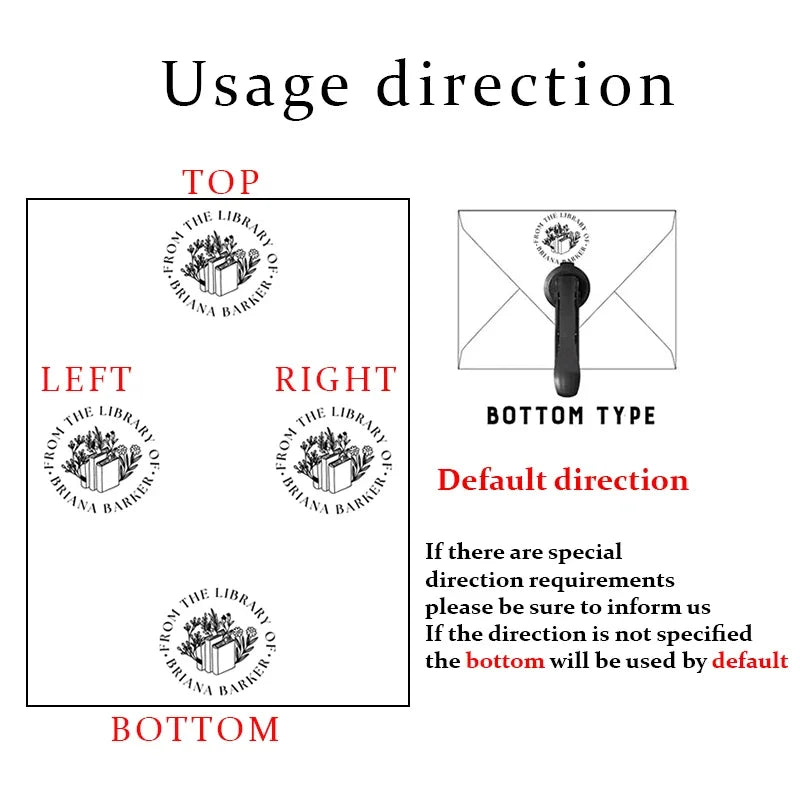 Customized Embossed Stamp Personalized Custom Book Embosser Seal Wedding Invitation Logo Customization Embossing Paper Stamps