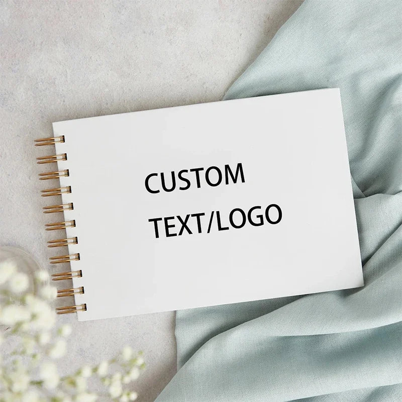 Personalized A4-A5 Guest Book for Wedding Decoration Custom Wedding Guest Book Birthday Photo Album Flower Signature Book Gifts