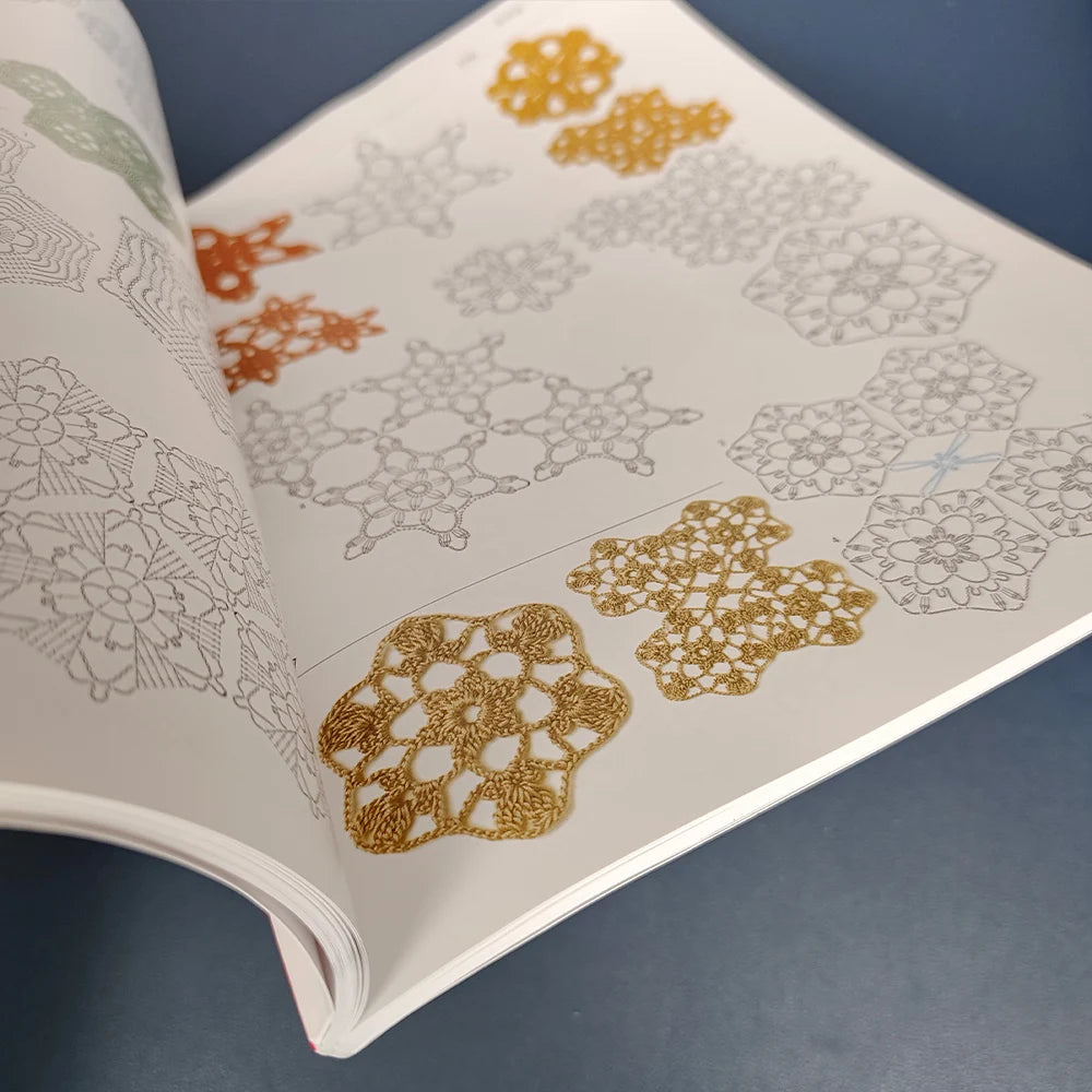 Japanese Crochet Hook Knitting Book Original Crochet Flower Pieces And Decorative Lace 300 Sweater Knitting Pattern Book