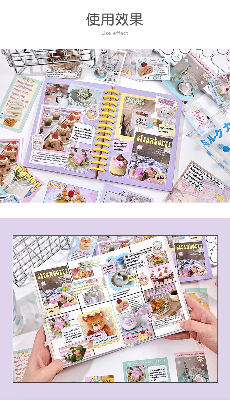 30Pcs/pack Cute Magazine Scrapbooking Stickers Book DIY Junk Journal Material Decoration Album Diary Stationery supplies