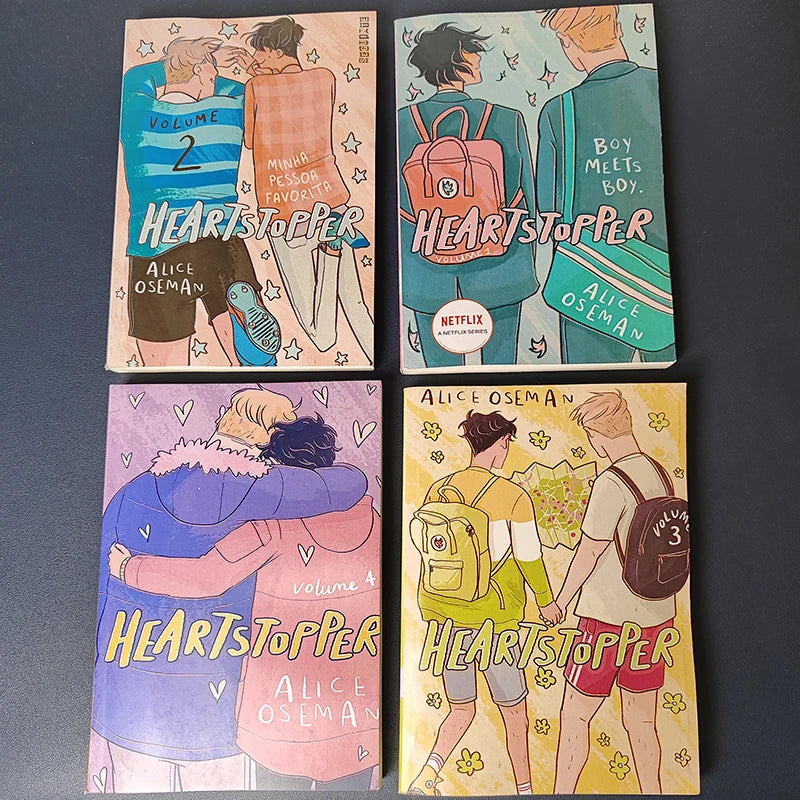 1 Book Heartstopper Series Volume 1/2/3/4 Books to read By Alice Oseman Heartstopper Books in english spreen books selectable