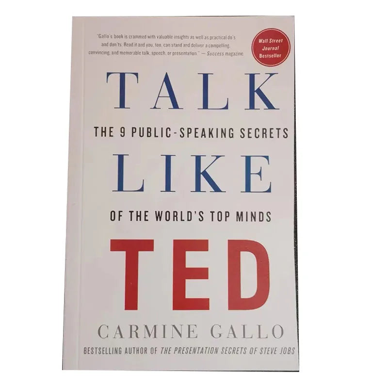 TALK LIKE TED By Carmine Gallo The 9 Public Speaking Secrets Self Improvement Speech Eloquence English Book