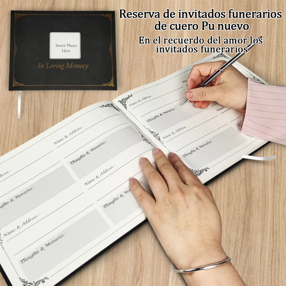 Funeral guest book Signature Funeral reception sign-in book Souvenir photo album Birthday Anniversary Love memorial service