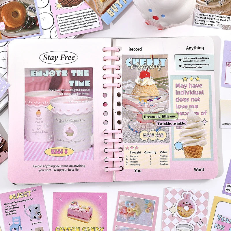 30Pcs/pack Cute Magazine Scrapbooking Stickers Book DIY Junk Journal Material Decoration Album Diary Stationery supplies