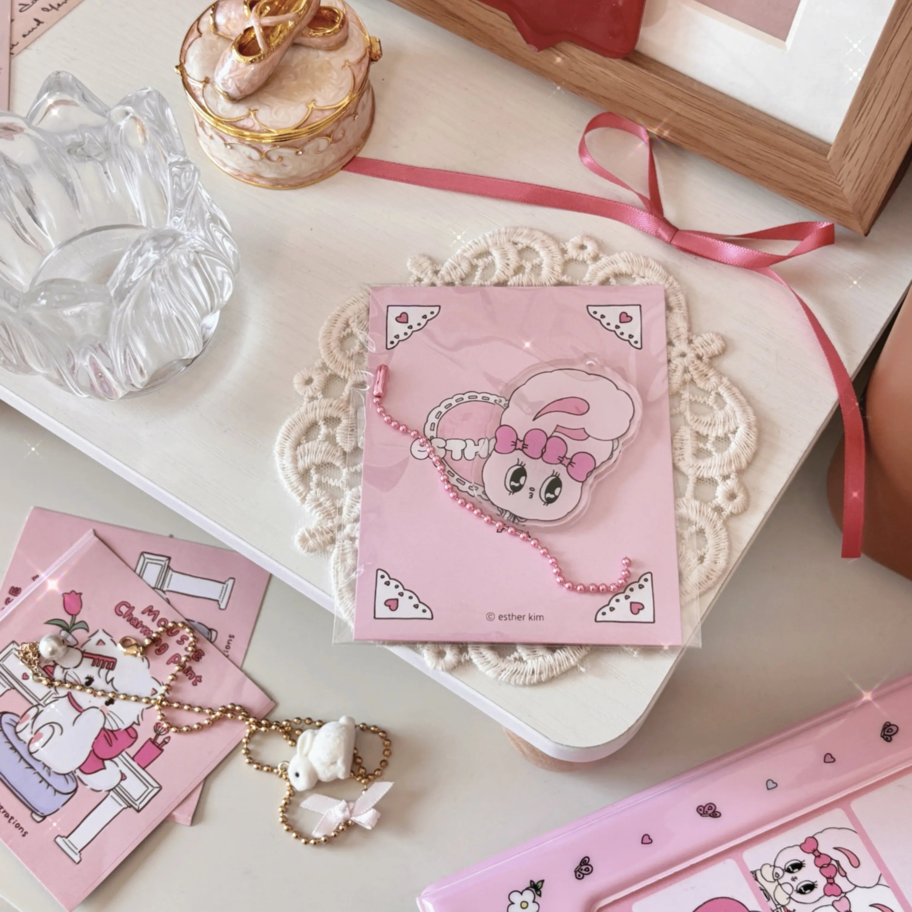 Cute Pink Photocard Holder Card Collect Book life 4 cuts Bookmarks Idol Photo Album Kpop Binder