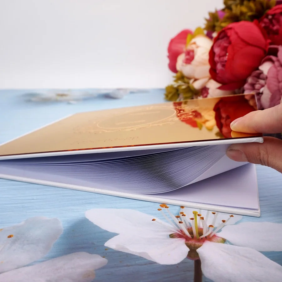Personalized Anniversary Gift Wedding Guestbook Custom Wedding Book to Sign for Guests Baptism Mariage Decoration