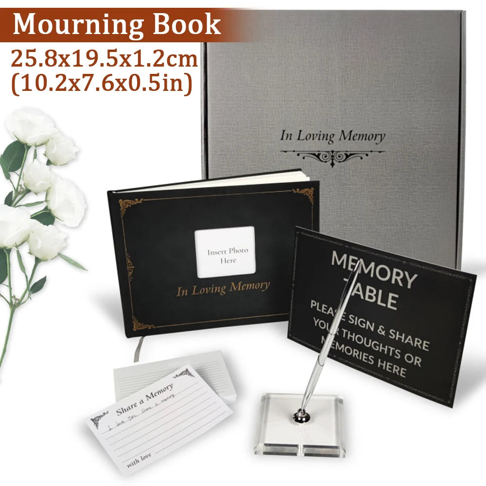 Funeral guest book Signature Funeral reception sign-in book Souvenir photo album Birthday Anniversary Love memorial service