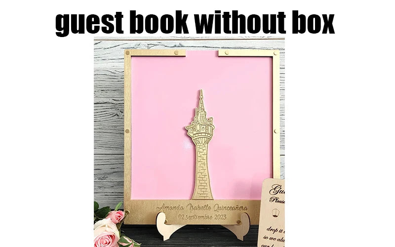 Princess Towel Guest Book, Fairytale Wedding, Alternative Box Guest Book, Fairy Guest Book, Castle Drop Box, Alternative Castle