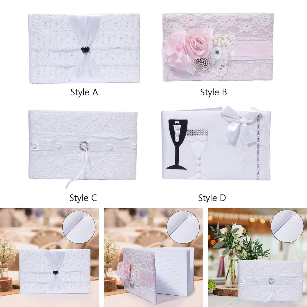 European Wedding Guest Book Guest Signing Book for Birthday Graduation Party