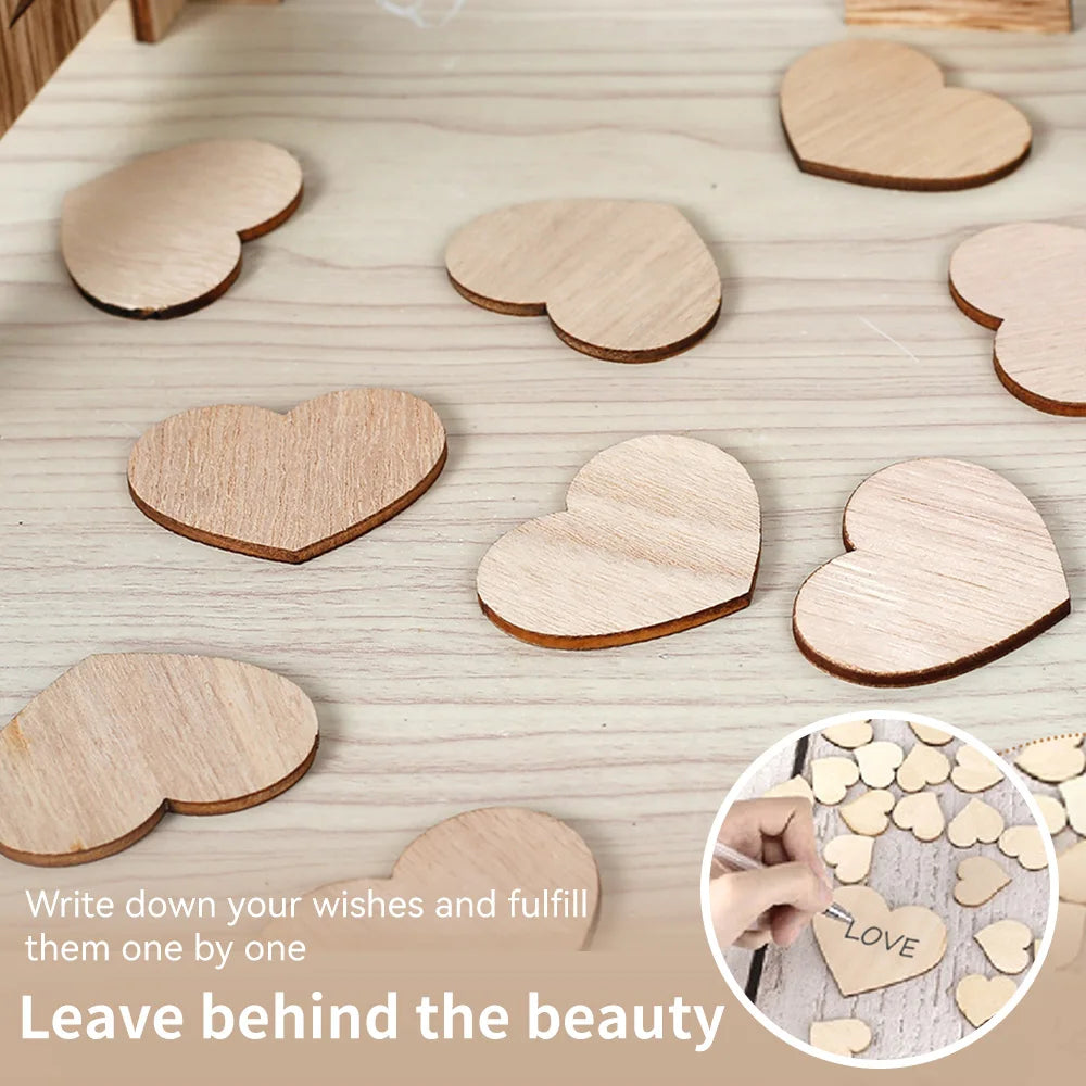 Wedding Guest Book Drop Heart-shape Guest Book Transparent Wedding Love Acrylic Guest Book Personalized Name Signature Drop Box