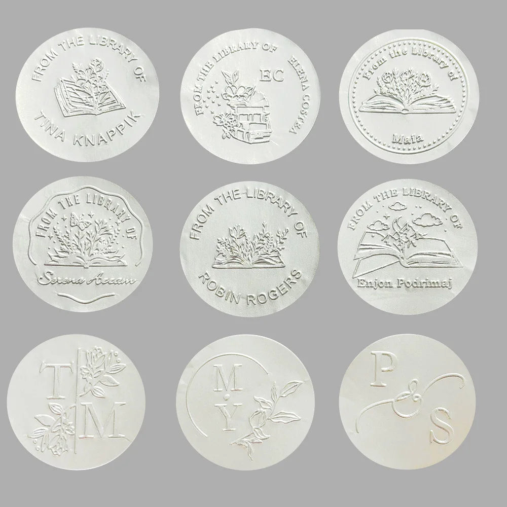 Embosser Stamp LOGO Customized Wedding Library Book Private Seals Customization Envelope Party Invitation Embossing Stamps DIY