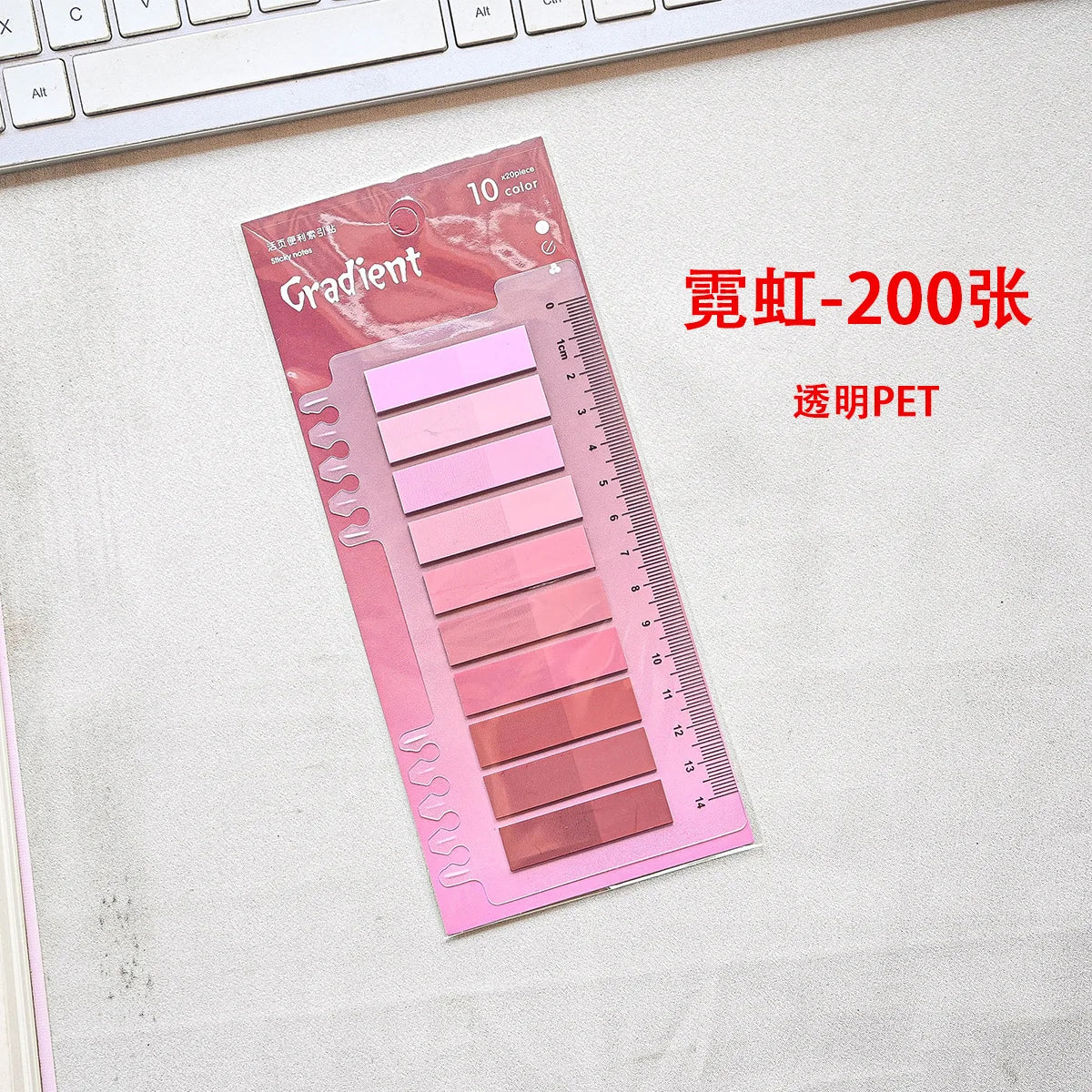 200 Sheets Transparent Sticky Notes Self-Adhesive Reading Annotation for Books Notepad Bookmarks Memo Pad Index Tabs