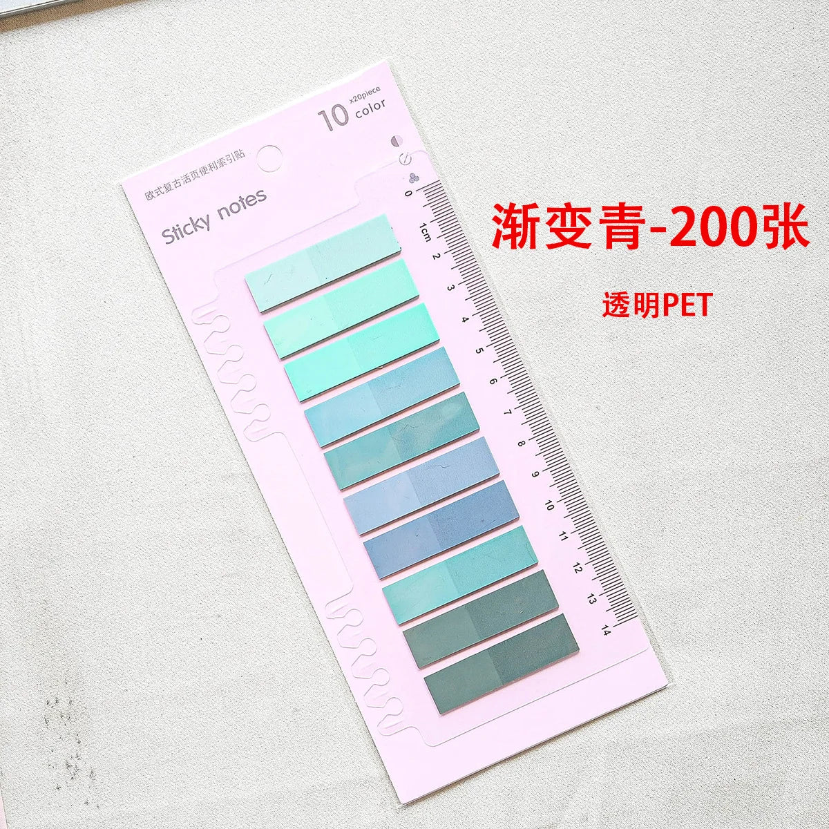 200 Sheets Transparent Sticky Notes Self-Adhesive Reading Annotation for Books Notepad Bookmarks Memo Pad Index Tabs