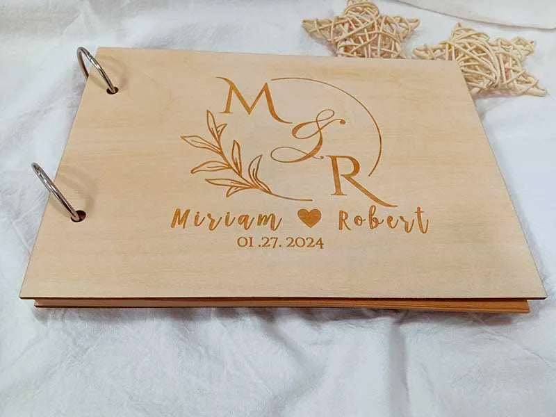 Custom Wedding Guestbook Rustic Wedding Decoration Mariage Signature Guestbook Party Decor Favor Anniversary Wedding Gifts