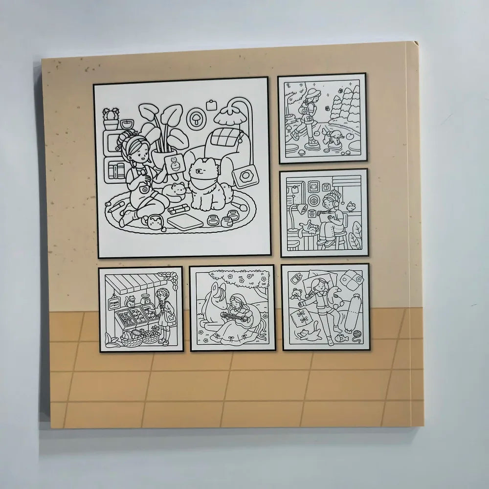 Adult Coloring Book Relaxation - Cute & Easy Designs for Stress Relief, Perfect Gift for Women, Birthday Party Favors