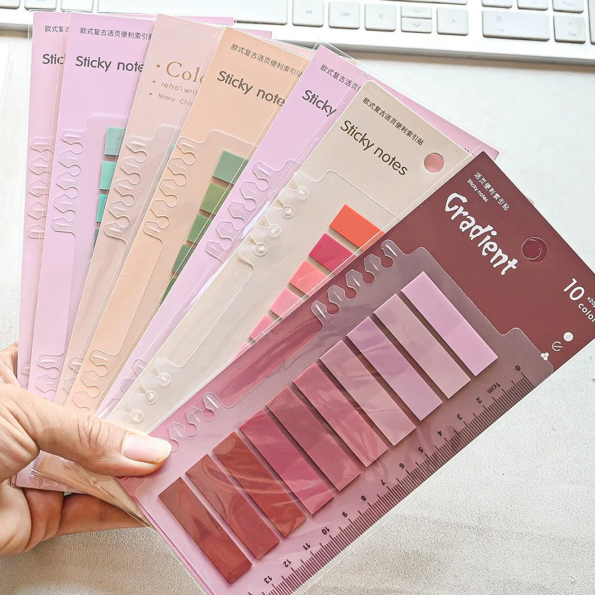 200 Sheets Transparent Sticky Notes Self-Adhesive Reading Annotation for Books Notepad Bookmarks Memo Pad Index Tabs