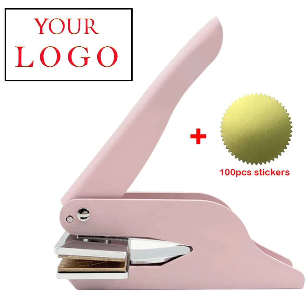 Embosser Stamp LOGO Customized Wedding Library Book Private Seals Customization Envelope Party Invitation Embossing Stamps DIY