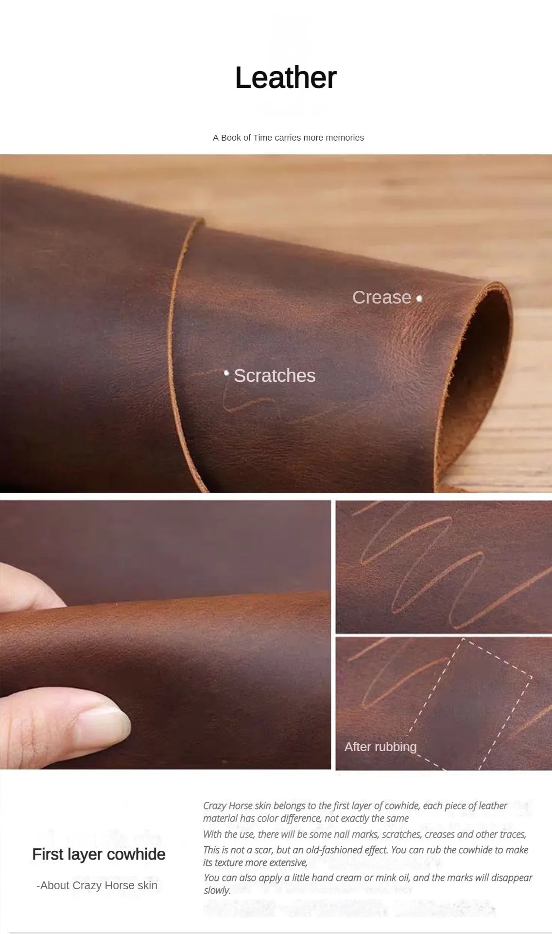 Travel Note Book Wax Thread Sewing Journal Genuine Leather Notebook Handmade DIY  Men Women Exquisite Gift Retro Durable Planner