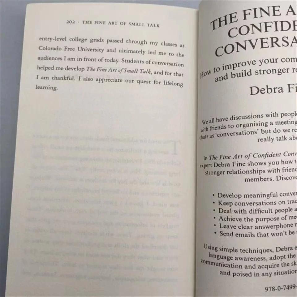 The Fine Art of Small Talk By Debra Fine How To Start A Conversation In Any Situation Learning Languages Book