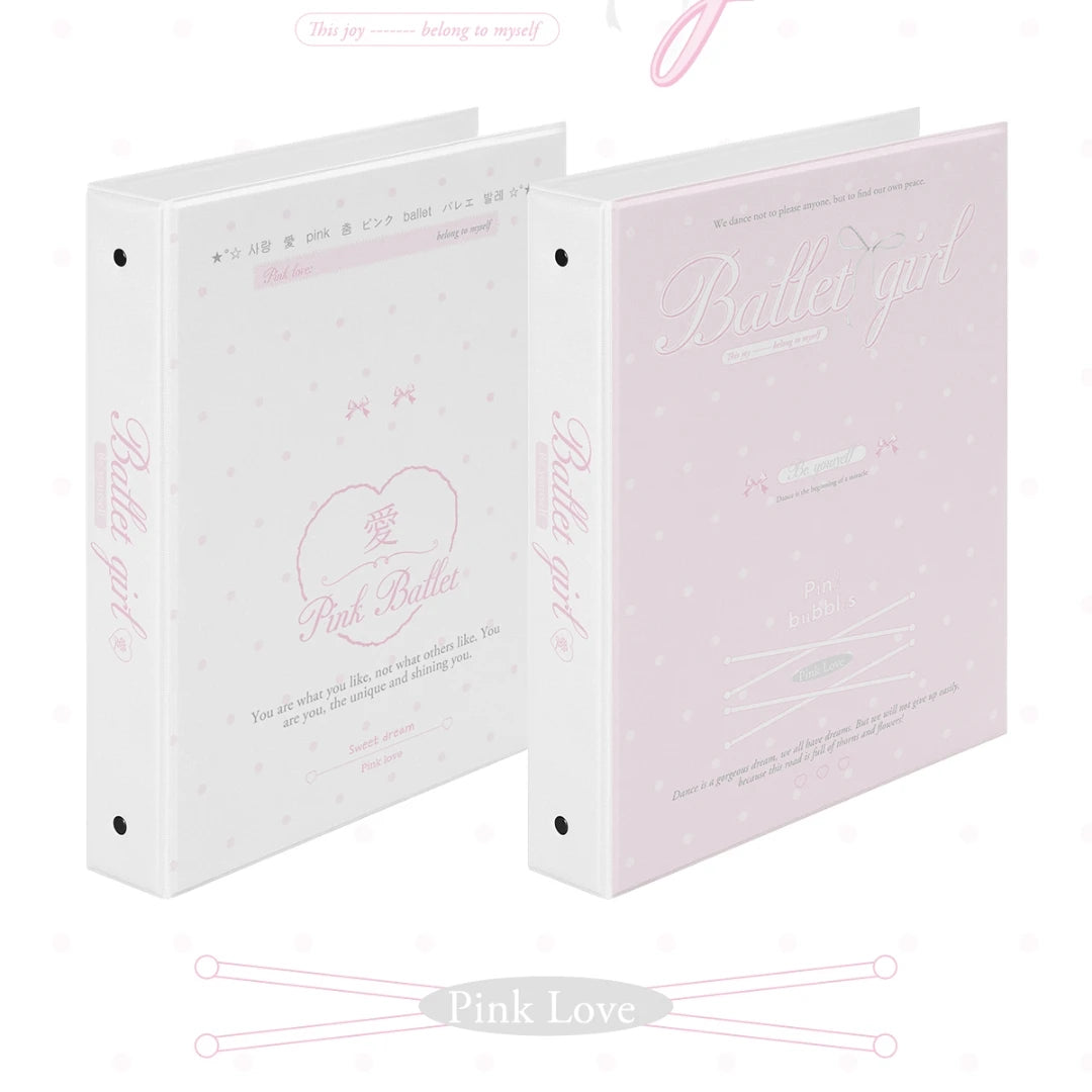Love A5 Binder 4 Grid 3inch Photocard Binder Kpop Idol Photo Collect Book Card Holder Album for Polaroid instax Girl Gift
